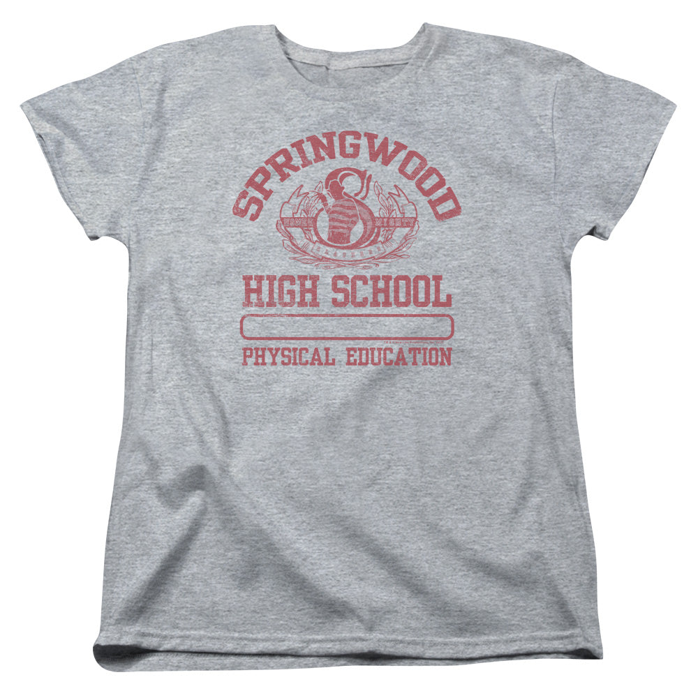 Nightmare On Elm Street Springwood High Womens T Shirt Athletic Heather Officially Licensed