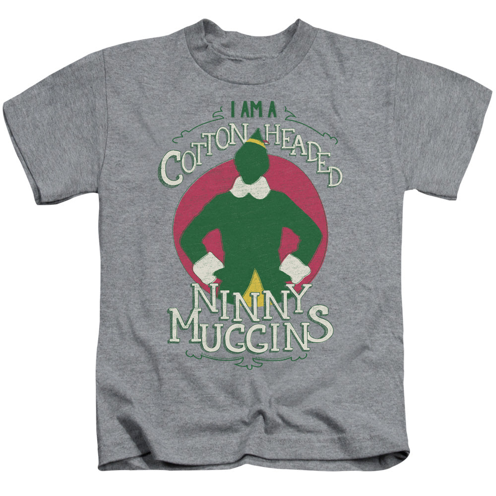 Elf Cotton Headed Juvenile Kids Youth T Shirt Athletic Heather Officially Licensed