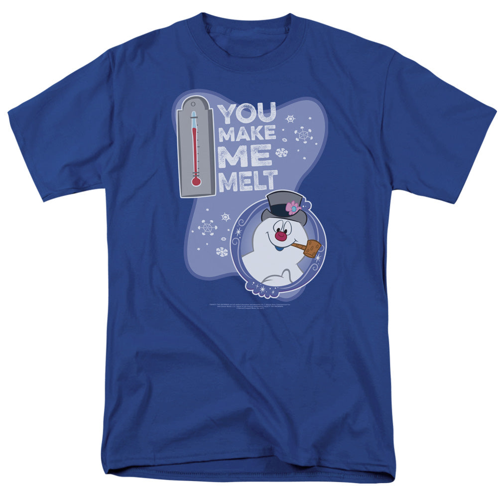 Frosty The Snowman Melt Mens T Shirt Royal Officially Licensed