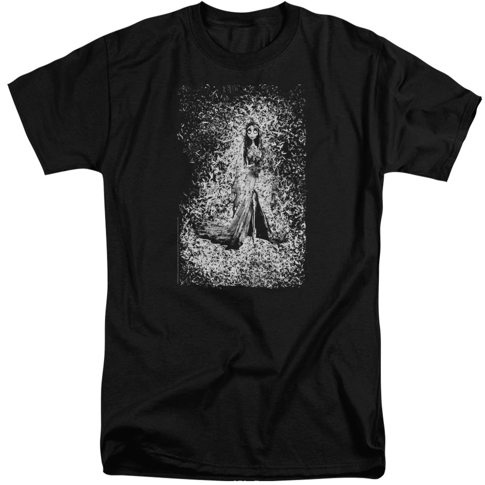 Corpse Bride Bird Dissolve Mens Tall T Shirt Black Officially Licensed