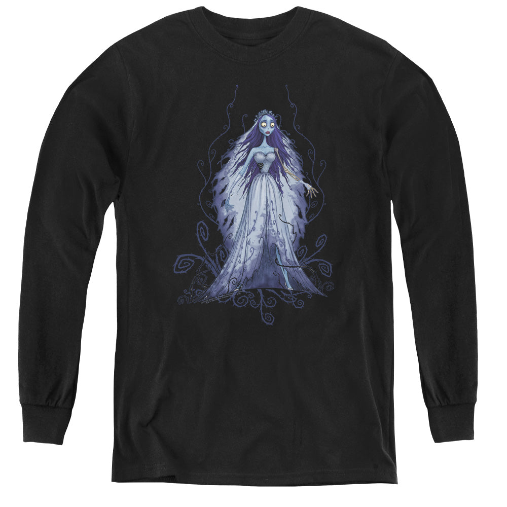 Corpse Bride Vines Long Sleeve Kids Youth T Shirt Black Officially Licensed