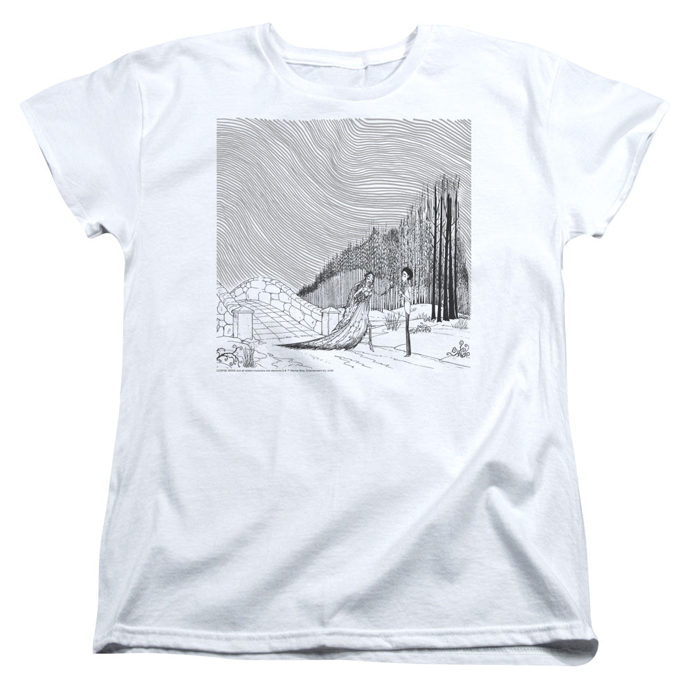 Corpse Bride My Darling Womens T Shirt White Officially Licensed
