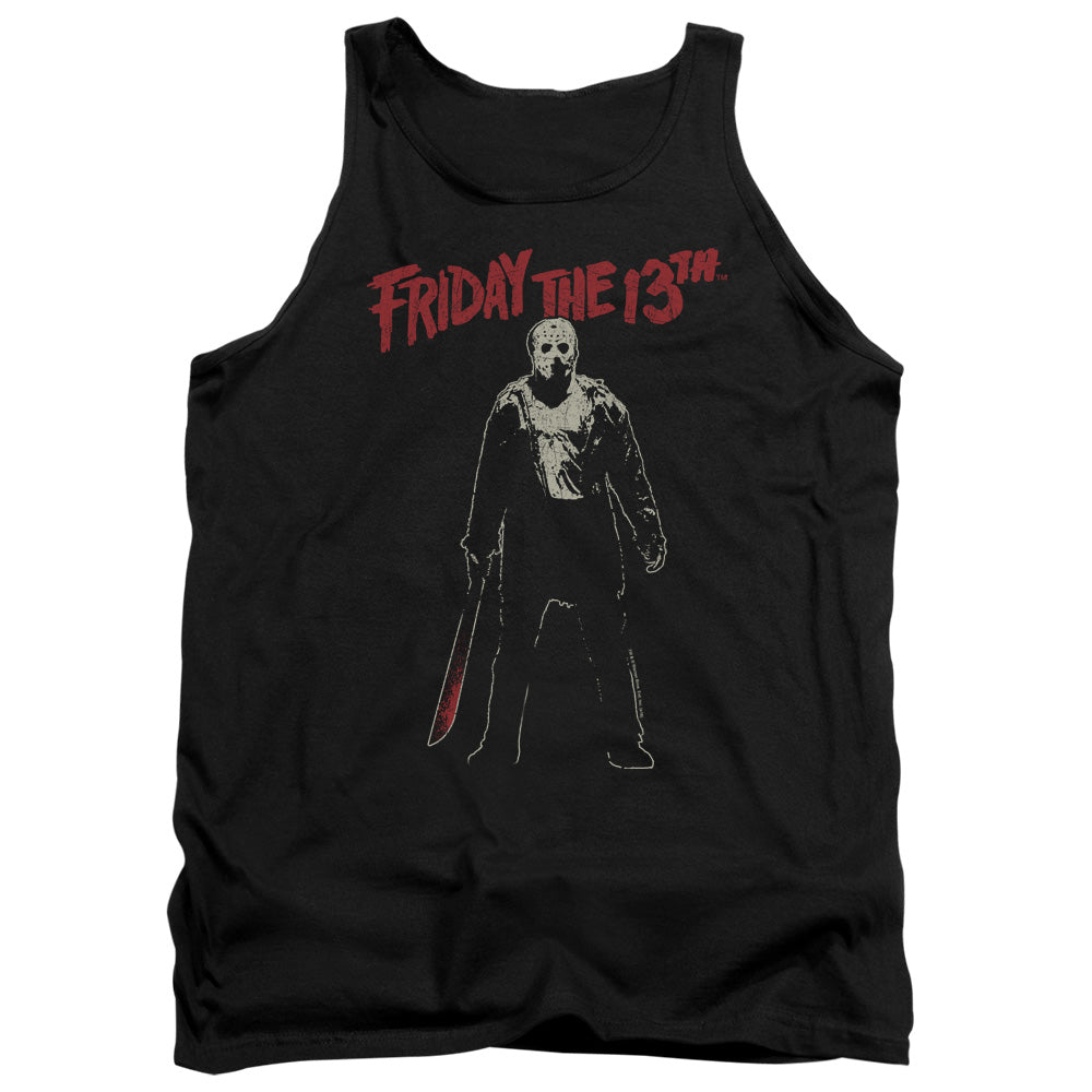 Friday The 13Th Chchch Ahahah Mens Tank Top Shirt Black Officially Licensed