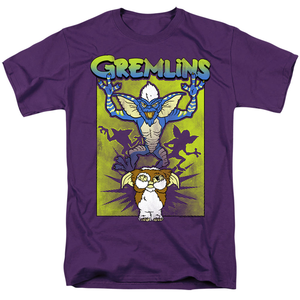 Gremlins Be Afraid Mens T Shirt Purple Officially Licensed