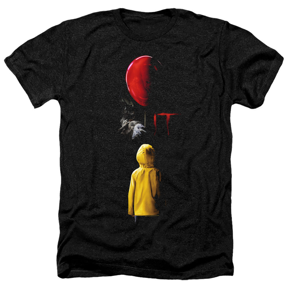 IT Red Balloon Heather Mens T Shirt Black Officially Licensed