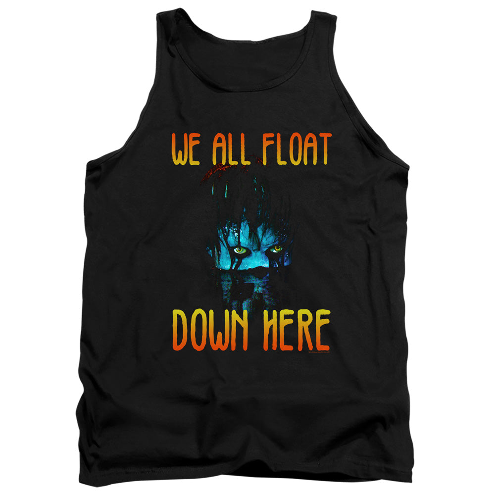 IT We All Float Down Here Mens Tank Top Shirt Black Officially Licensed