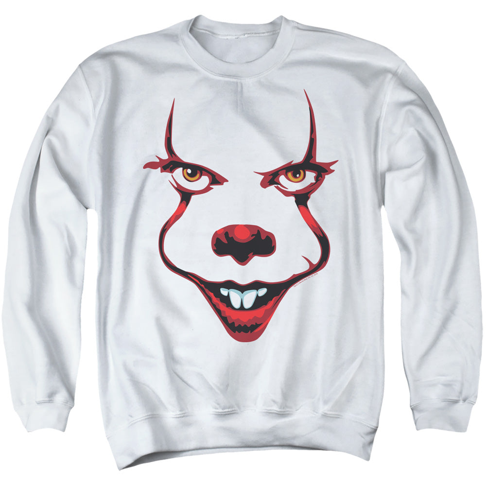 IT 2 Smile Mens Crewneck Sweatshirt White Officially Licensed