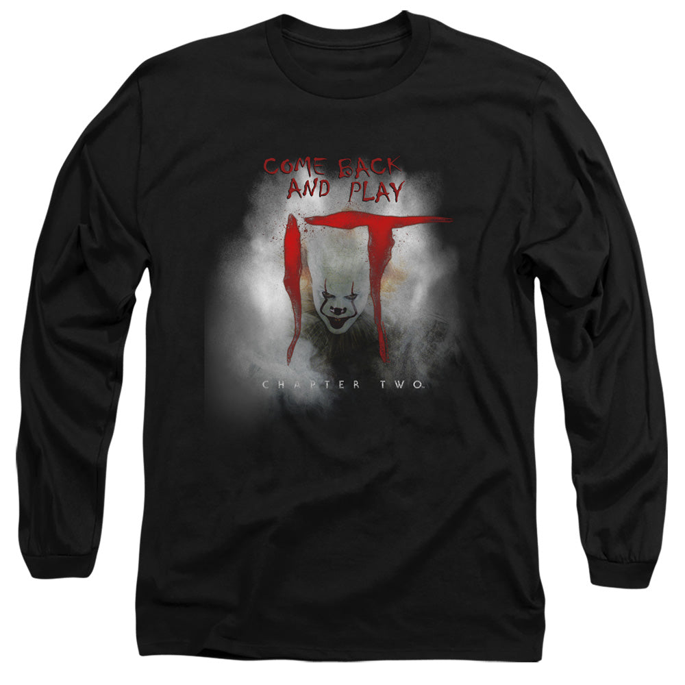 It 2019 Come Back And Play Mens Long Sleeve Shirt Black Officially Licensed