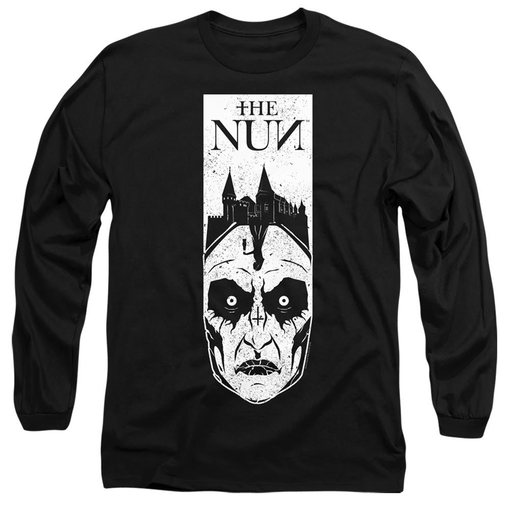 The Nun Gaze Mens Long Sleeve Shirt Black Officially Licensed