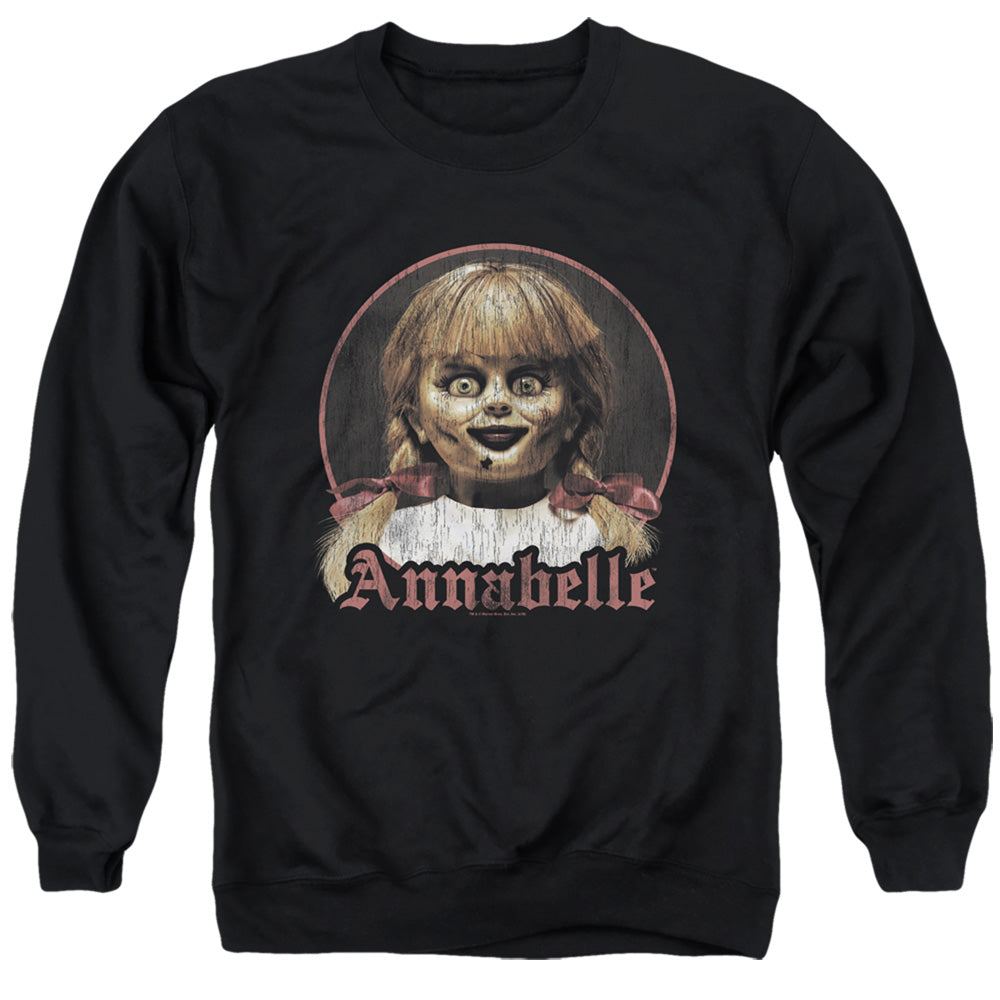 Annabelle Annabelle Portrait Mens Crewneck Sweatshirt Black Officially Licensed