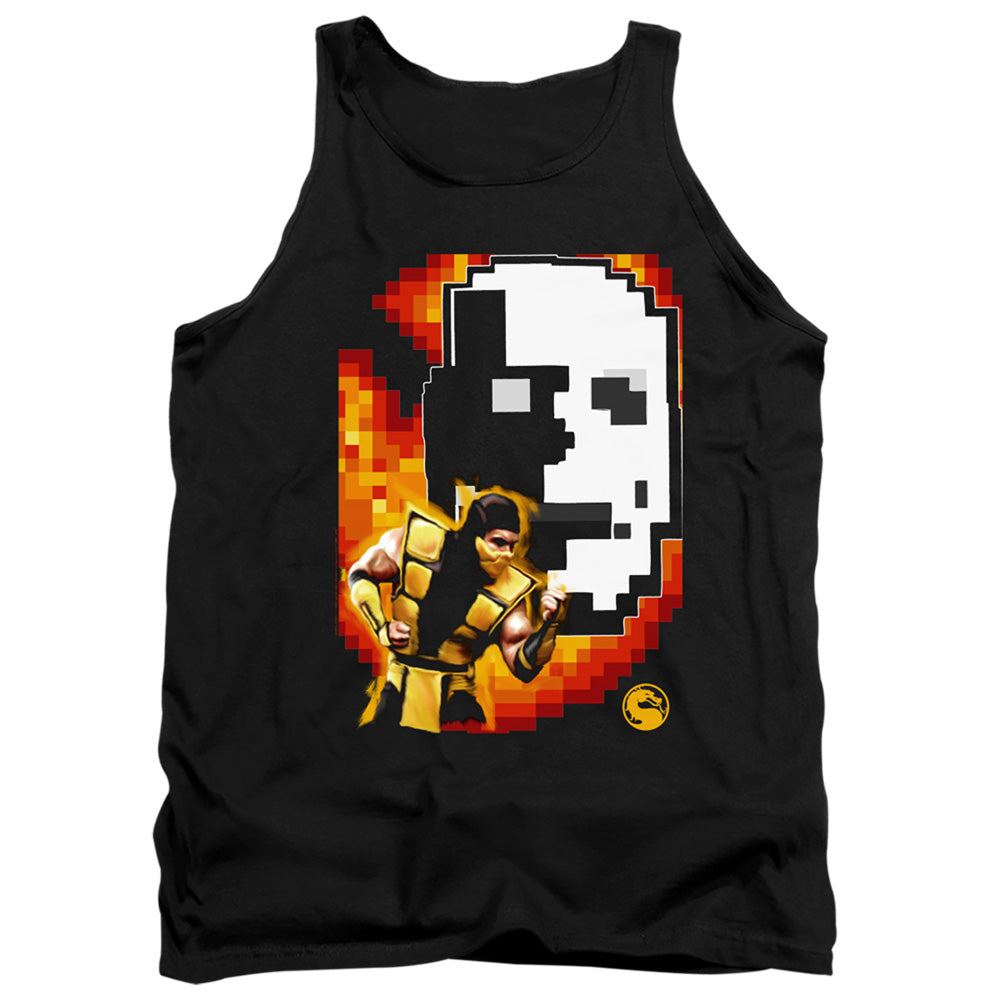 Mortal Kombat Klassic Scorpion Mens Tank Top Shirt Black Officially Licensed