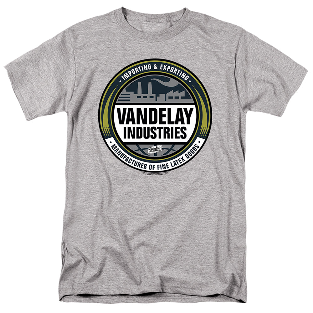 Seinfeld Vendelay Logo Mens T Shirt Athletic Heather