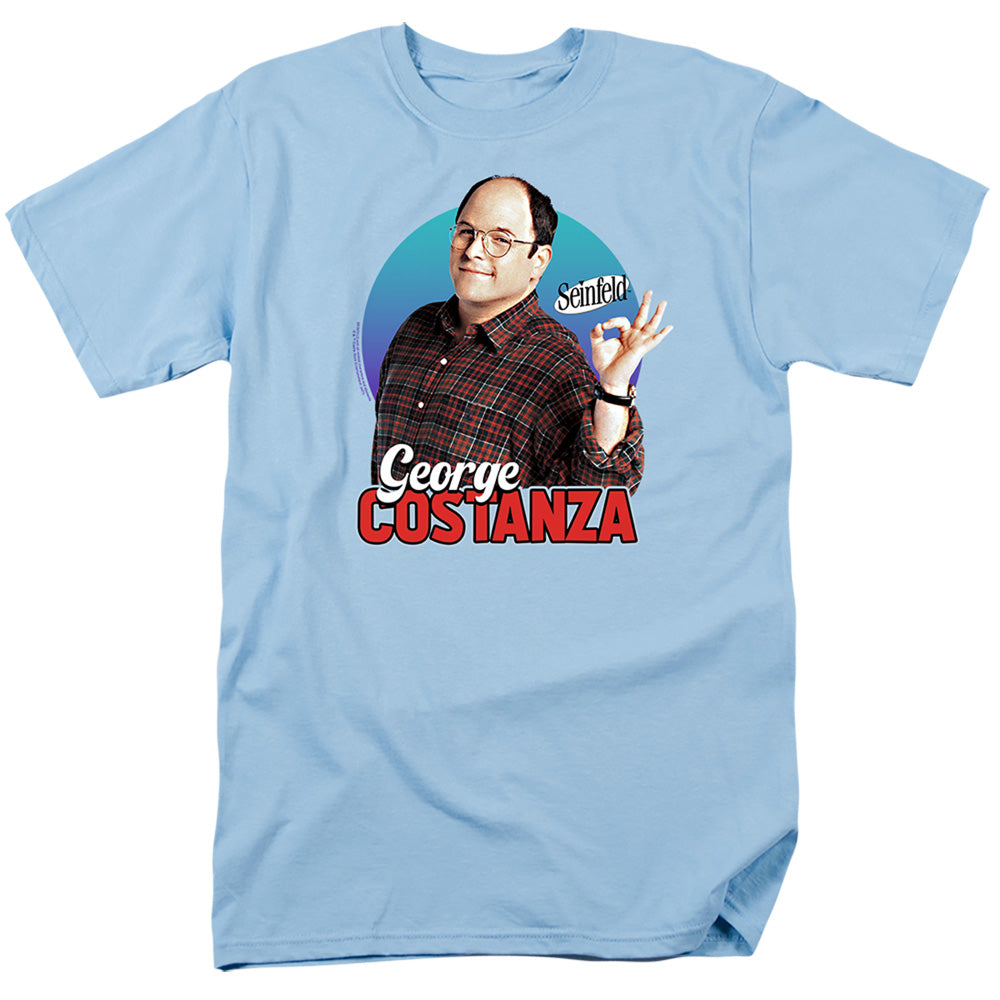 Seinfeld George Mens T Shirt Light Blue