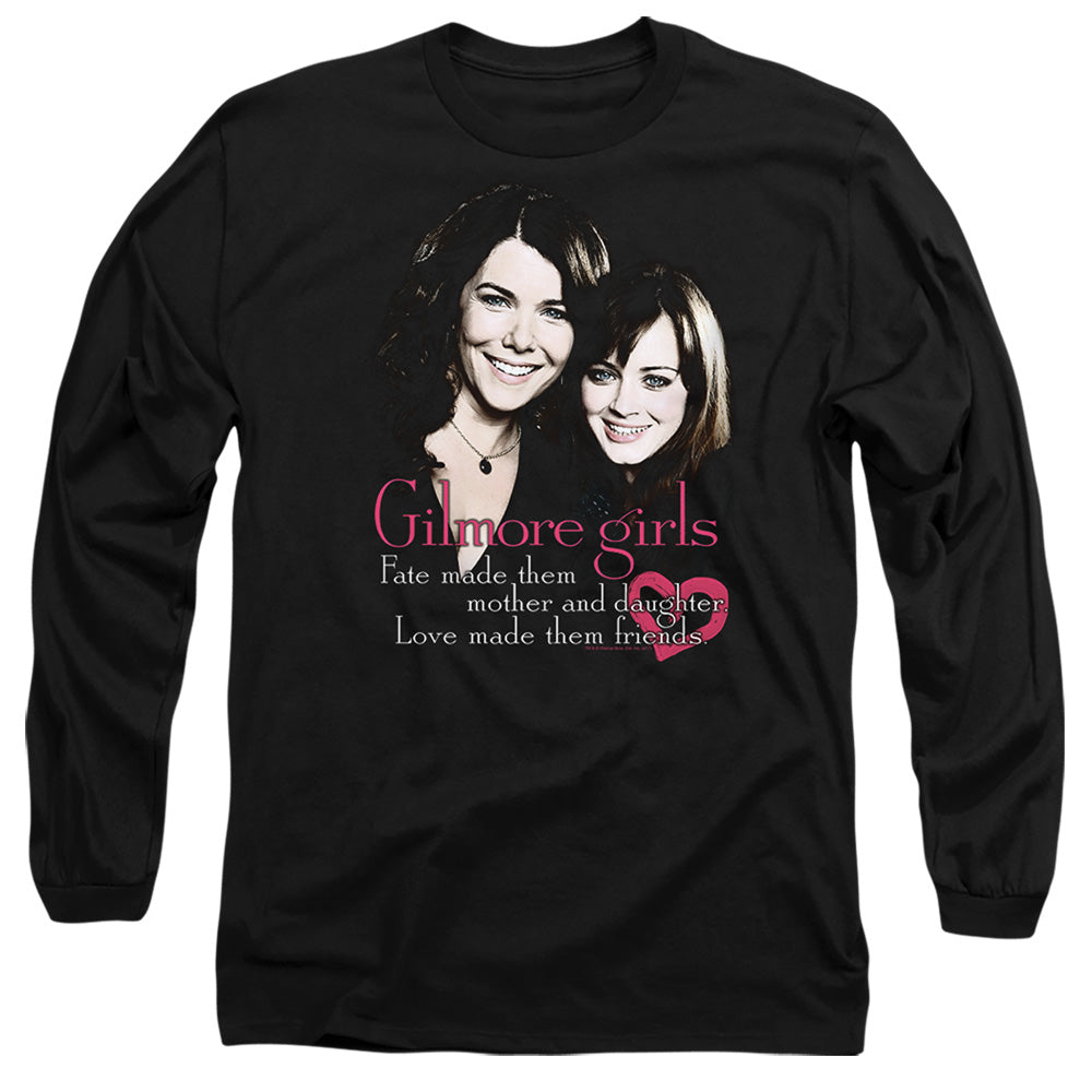Gilmore Girls Title Mens Long Sleeve Shirt Black Officially Licensed