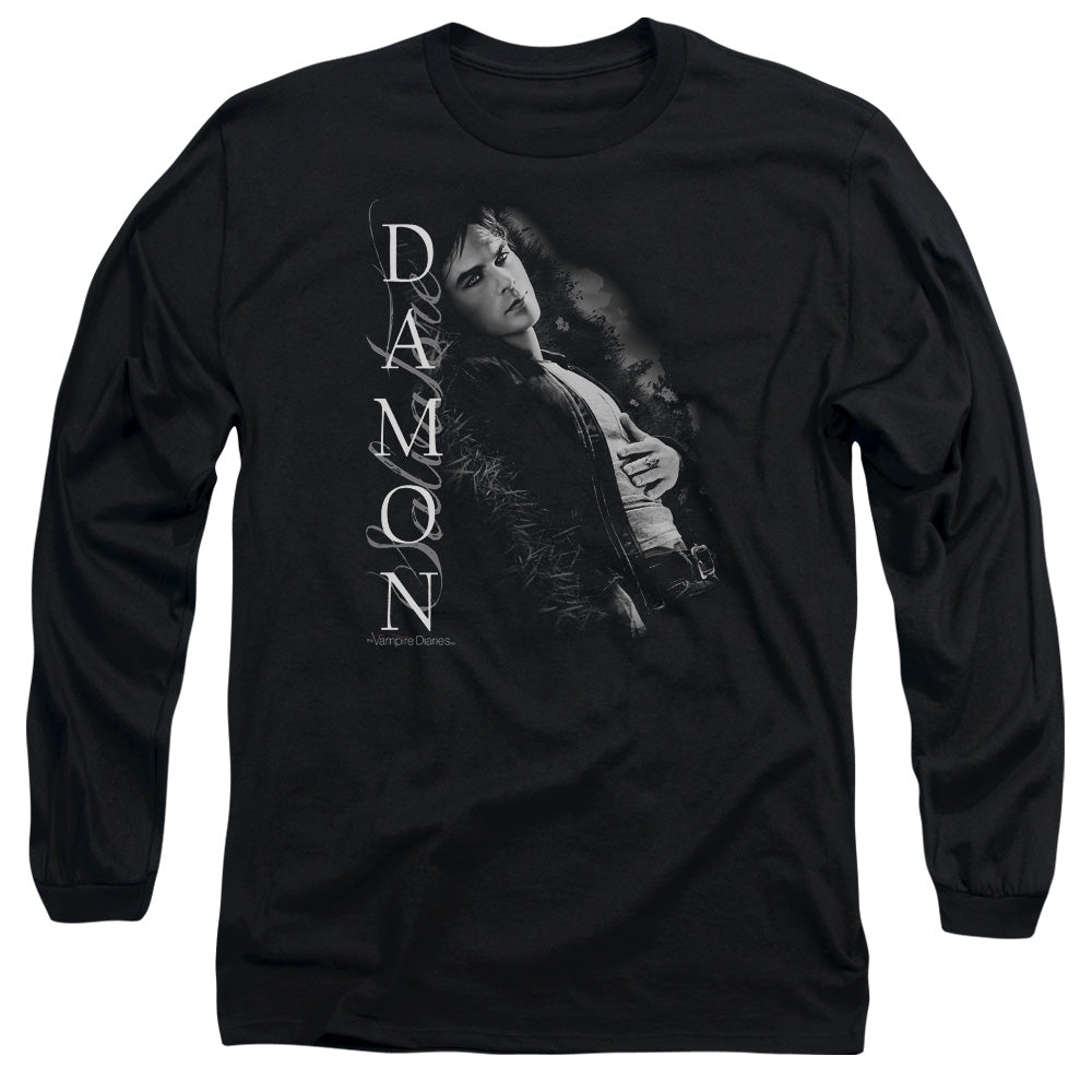 Vampire Diaries Besides Me Mens Long Sleeve Shirt Black Officially Licensed