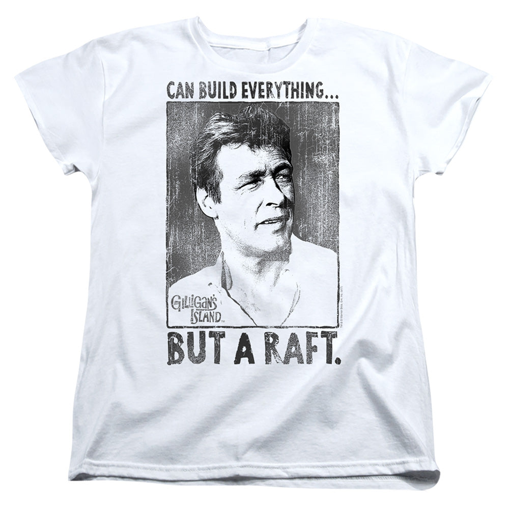 Gilligans Island Professor Womens T Shirt White Officially Licensed