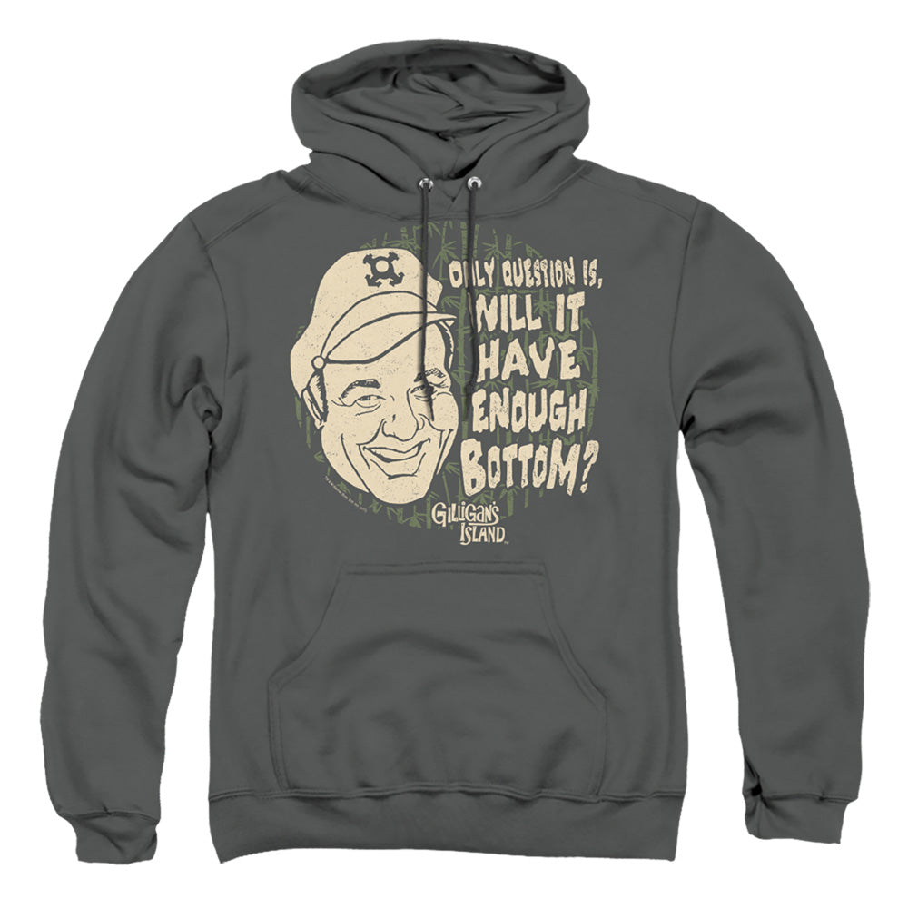 Gilligans Island Enough Bottom Mens Hoodie Charcoal