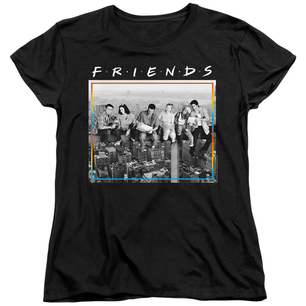 Friends Lunch Break Womens T Shirt Black