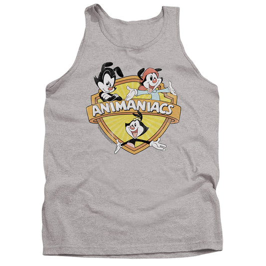 Animaniacs Shielded Animaniacs Mens Tank Top Shirt Athletic Heather Officially Licensed