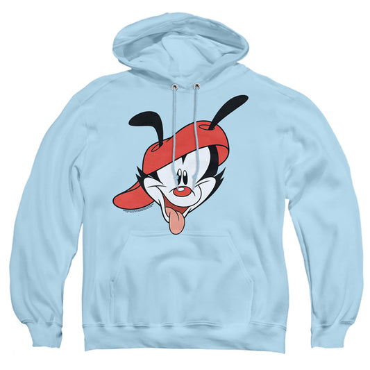 Animaniacs Wakko Head Mens Hoodie Light Blue Officially Licensed