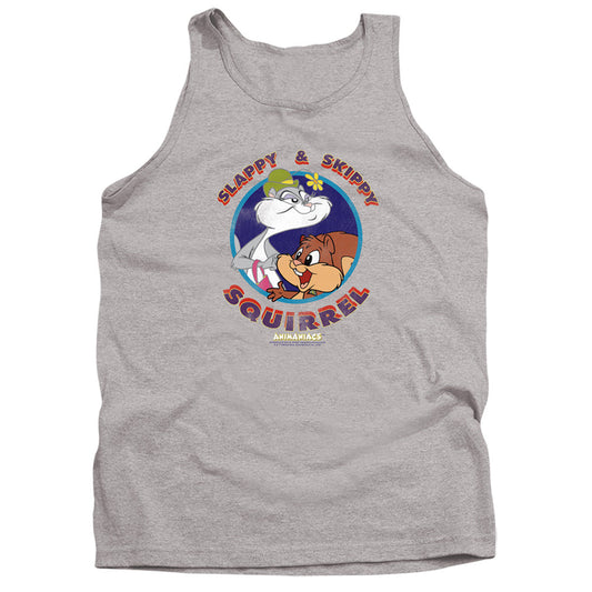 Animaniacs Slappy And Skippy Squirrel Mens Tank Top Shirt Athletic Heather Officially Licensed