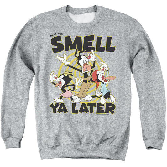 Animaniacs Ell Ya Later Mens Crewneck Sweatshirt Athletic Heather Officially Licensed