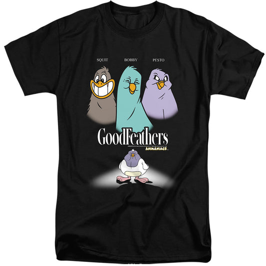 Animaniacs Goodfeathers Mens Tall T Shirt Black Officially Licensed