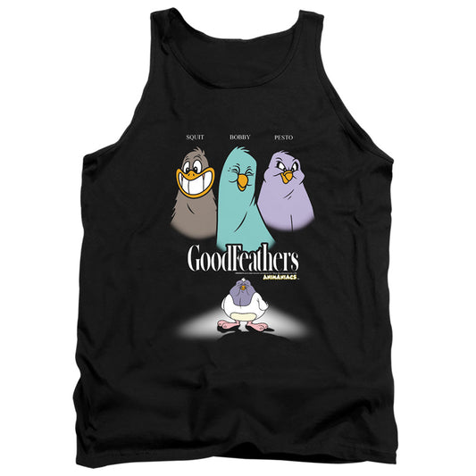 Animaniacs Goodfeathers Mens Tank Top Shirt Black Officially Licensed