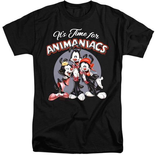 Animaniacs Its Time For Mens Tall T Shirt Black Officially Licensed