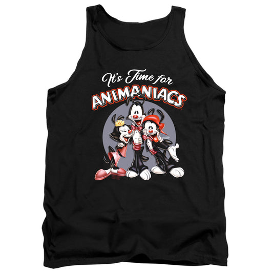 Animaniacs Its Time For Mens Tank Top Shirt Black Officially Licensed