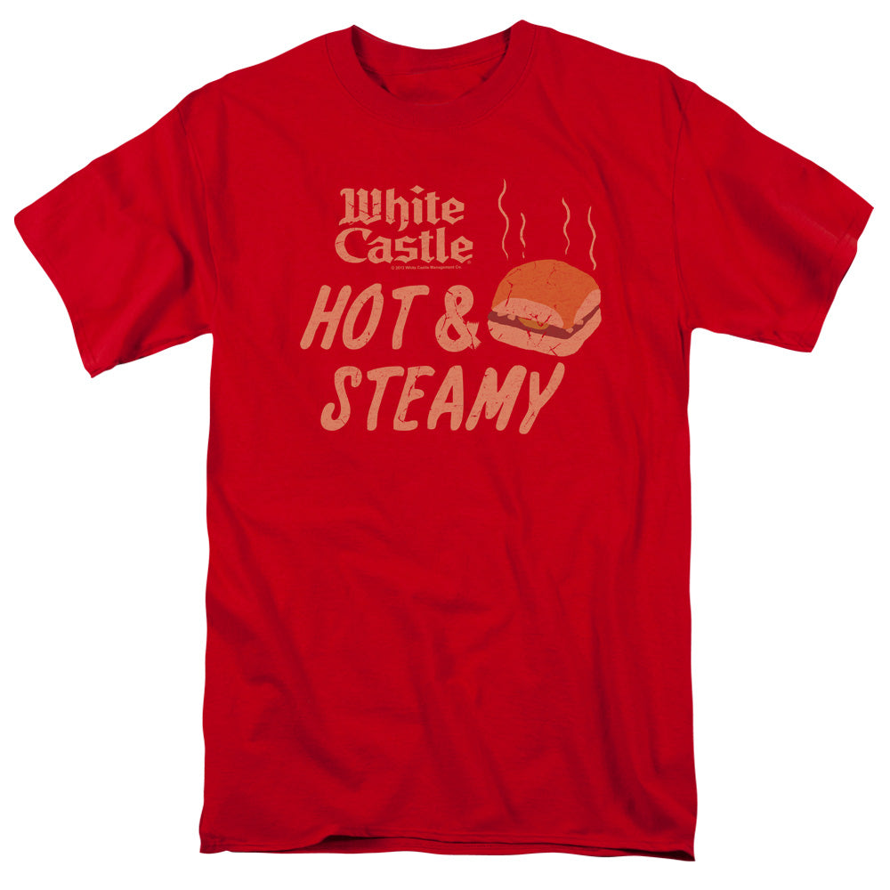 White Castle Hot & Steamy Mens T Shirt Red Officially Licensed