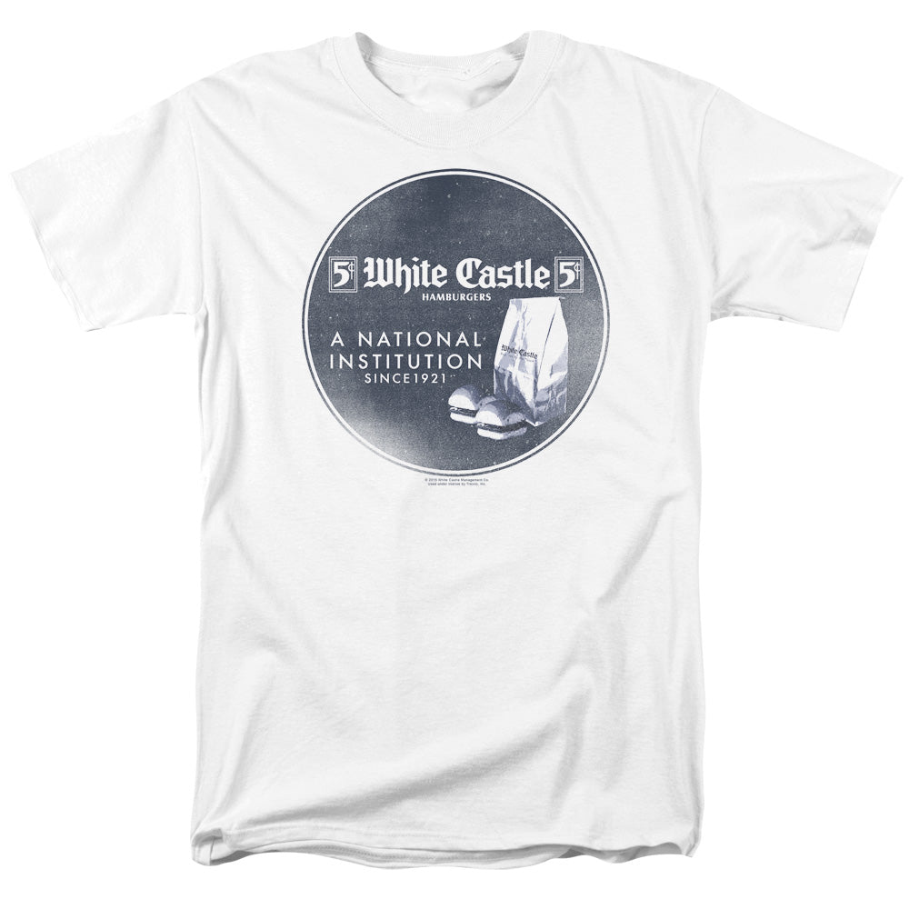 White Castle National Institution Mens T Shirt White Officially Licensed