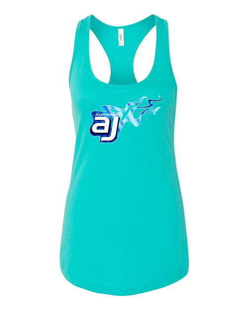 AJ Allmendinger - Women's Tank Blue Flame Logo