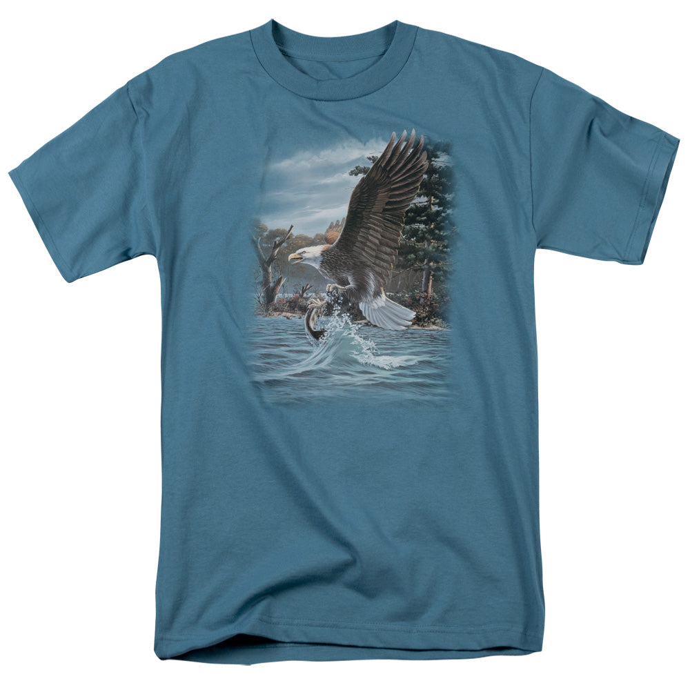 Wildlife The North Woods Bald Eagle Mens T Shirt Slate Officially Licensed