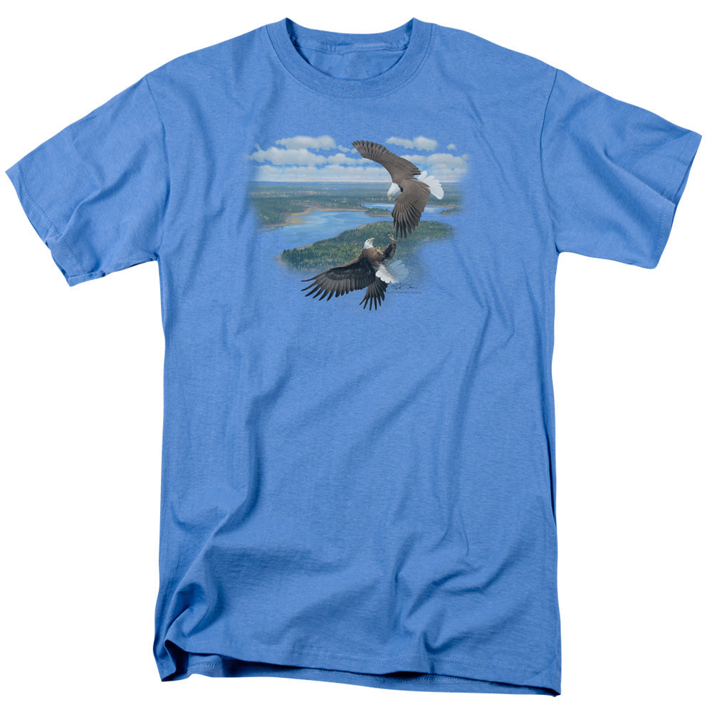 Wildlife Sky Dancers Mens T Shirt Carolina Blue Officially Licensed