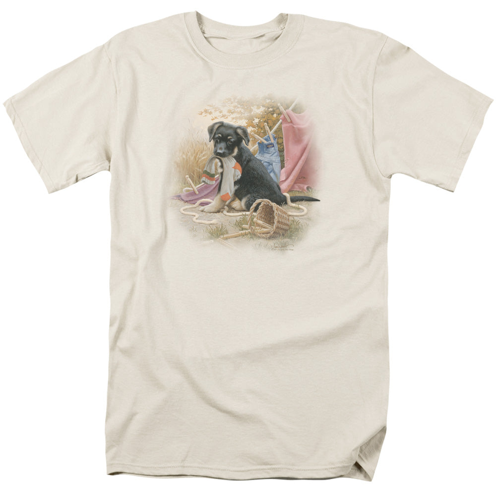 Wildlife Hanging Out Mens T Shirt Cream Officially Licensed