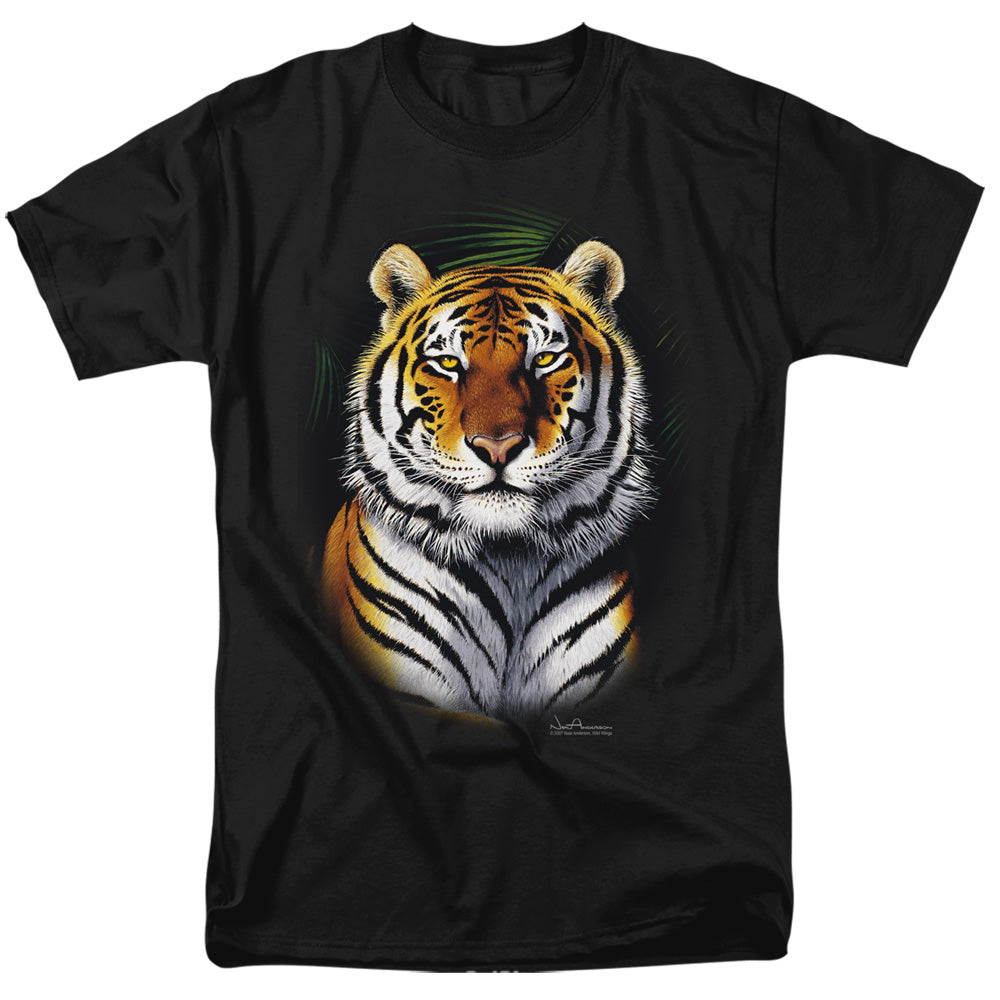 Wildlife Jungle Fire Mens T Shirt Black Officially Licensed