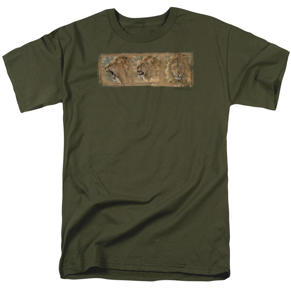 Wildlife Mood Swing Mens T Shirt Military Green Officially Licensed