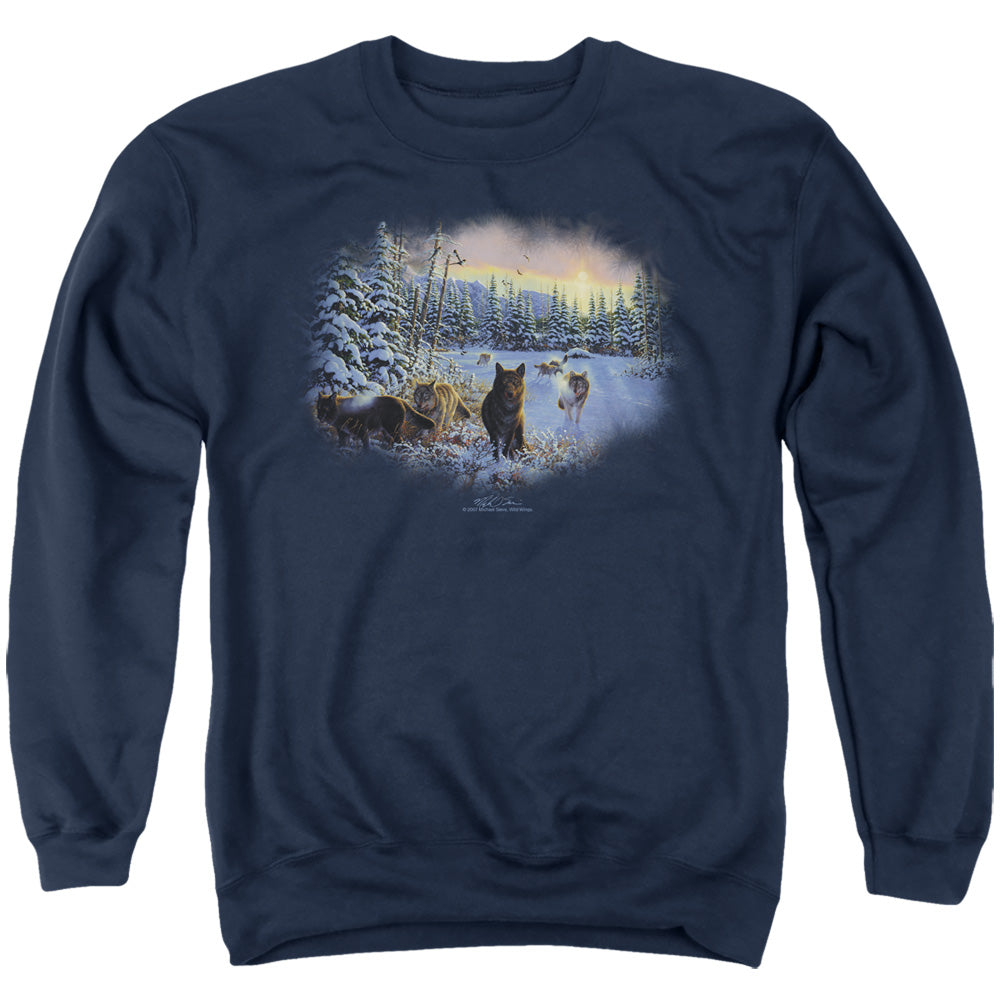 Wildlife Hunter'S Moon The Spoils Mens Crewneck Sweatshirt Navy