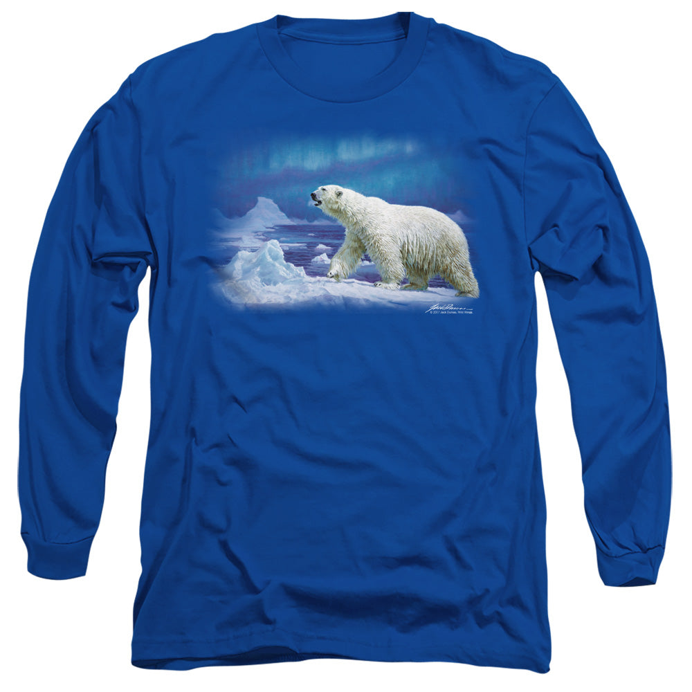 Wildlife Nomad Of The North Mens Long Sleeve Shirt Royal Officially Licensed