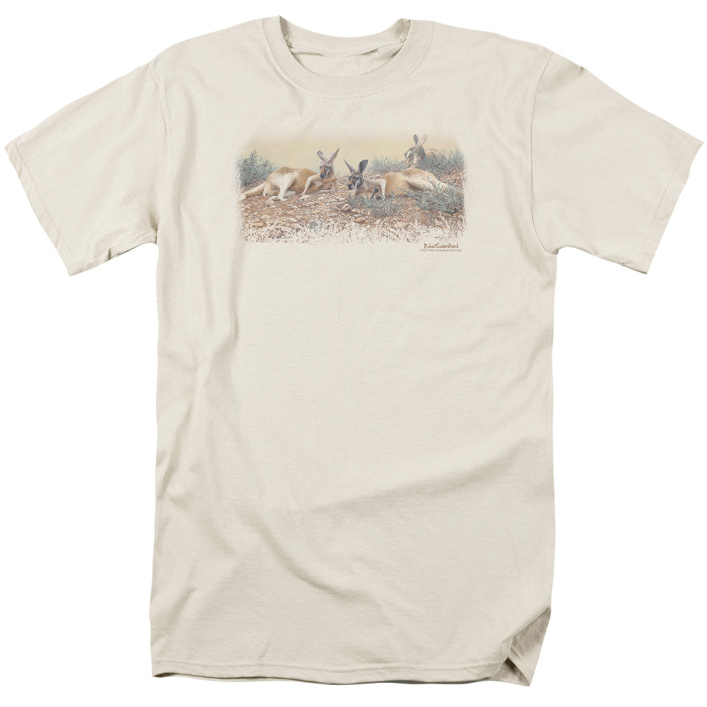 Wildlife Laid Back In The Outback Mens T Shirt Cream Officially Licensed