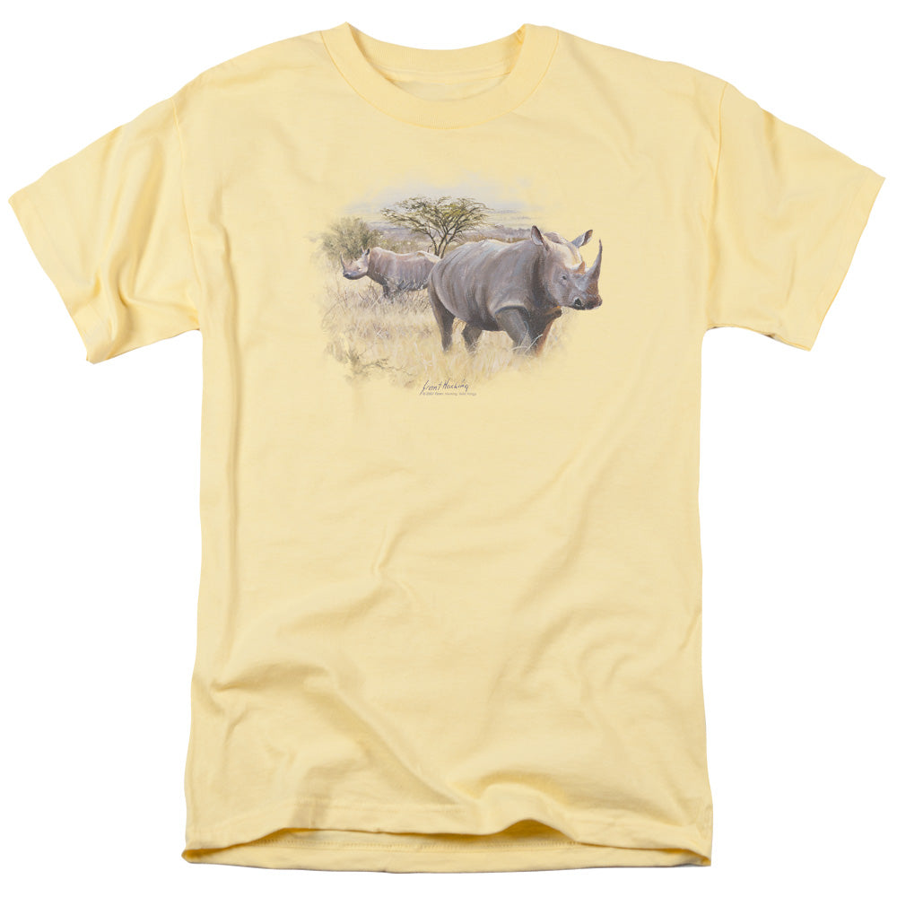 Wildlife Rhino Mens T Shirt Banana Officially Licensed