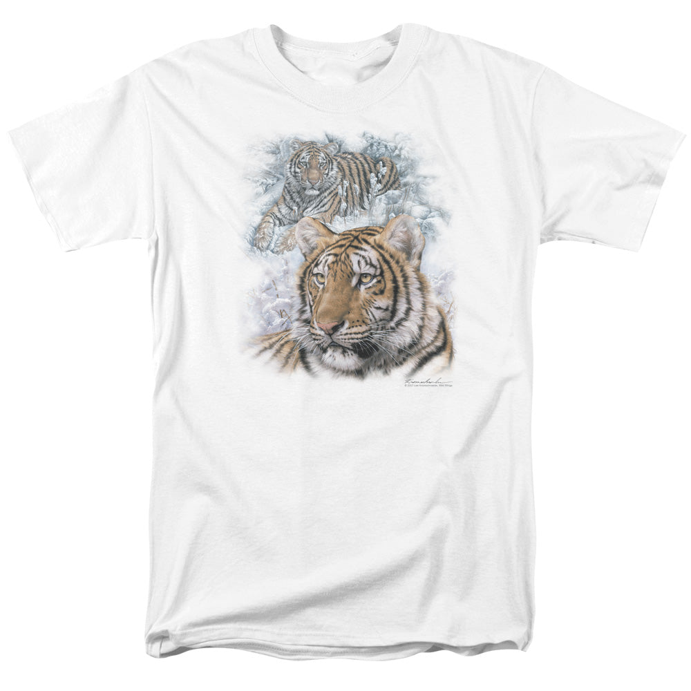 Wildlife Tigers Mens T Shirt White Officially Licensed