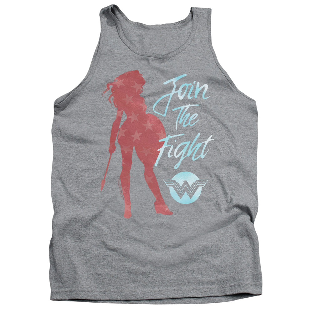 Wonder Woman Movie Freedom Fight Mens Tank Top Shirt Athletic Heather Officially Licensed