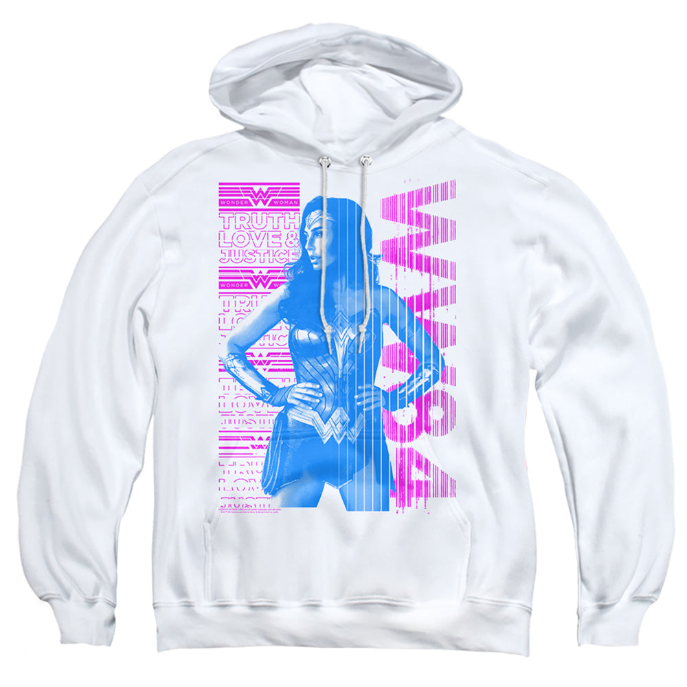 Wonder Woman 84 Truth Love And Justice Mens Hoodie White Officially Licensed