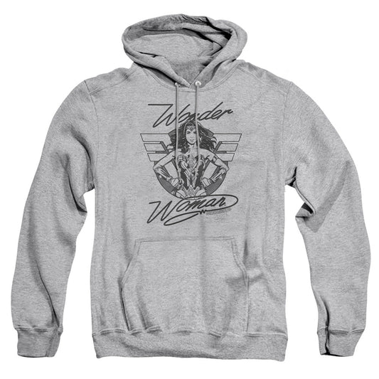 Wonder Woman 84 Determined Wonder Mens Hoodie Athletic Heather Officially Licensed