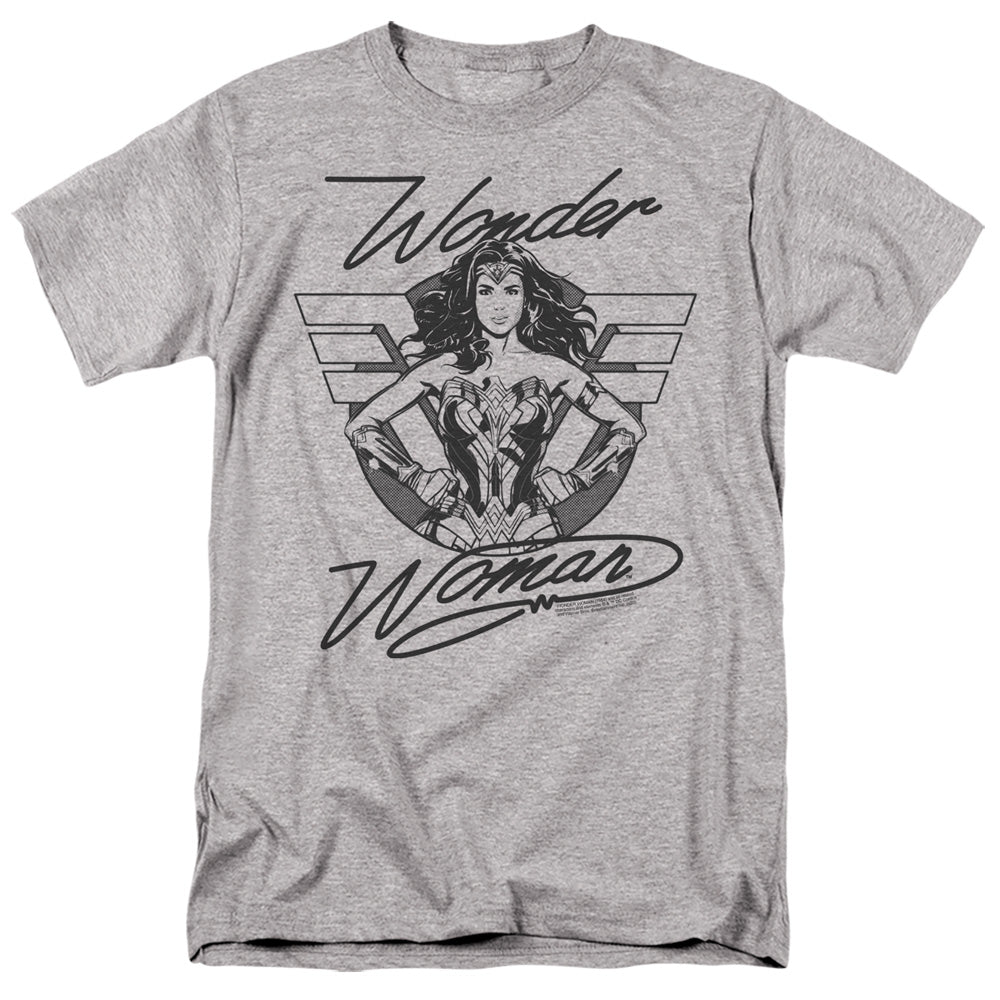 Wonder Woman 84 Determined Wonder Mens T Shirt Athletic Heather Officially Licensed