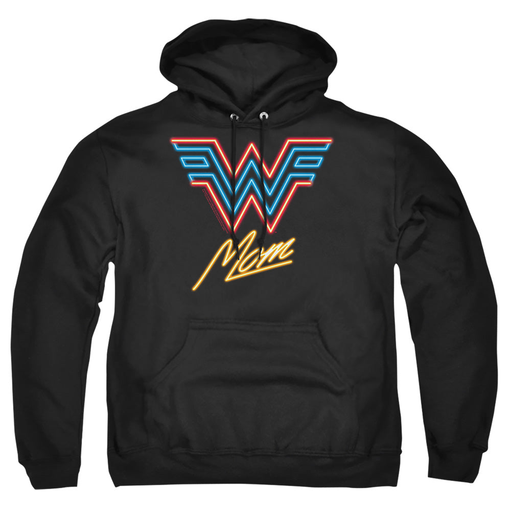 Wonder Woman 84 Wonder Mom Neon Mens Hoodie Black Officially Licensed