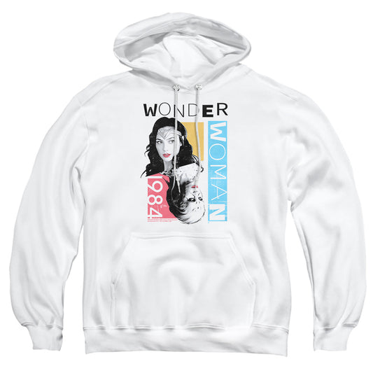 Wonder Woman 84 Color Blocks Mens Hoodie White Officially Licensed