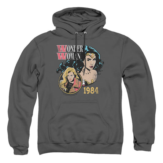Wonder Woman 84 84 Retro Mens Hoodie Charcoal Officially Licensed